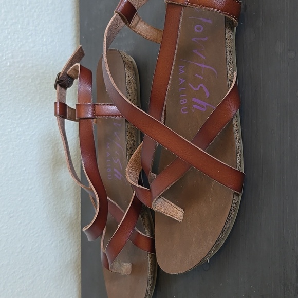 Blowfish Malibu Leather Sandals Size 9 - Picture 4 of 8